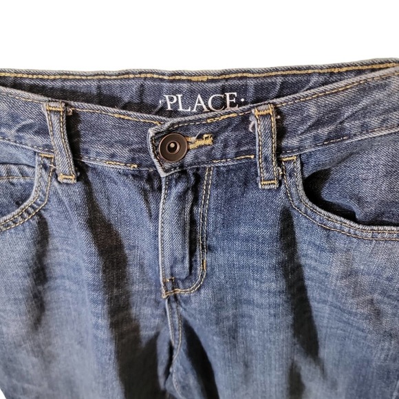 Children's Place Boy Blue Jean Cotton Shorts Sz 8 - Picture 3 of 4